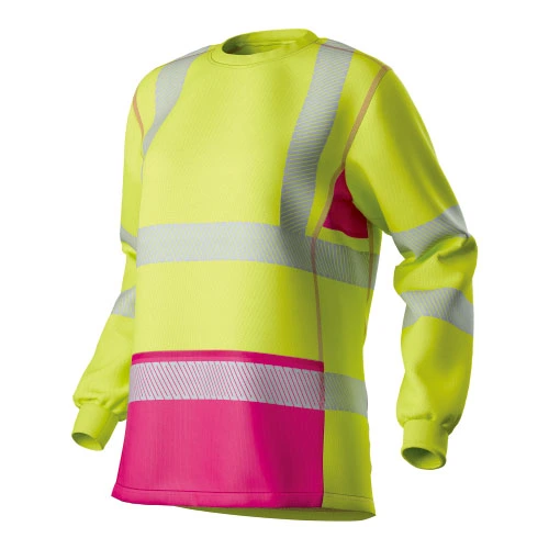 HI-VIS Women's Mesh Inserts L/S T-shirt