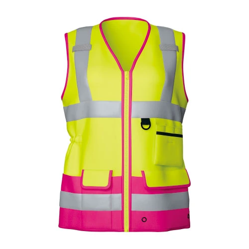 hi vis vest with zipper pockets