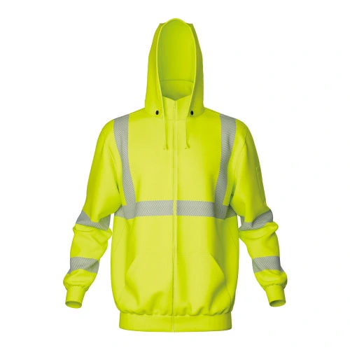 sweatshirt for fire retardant safety vest