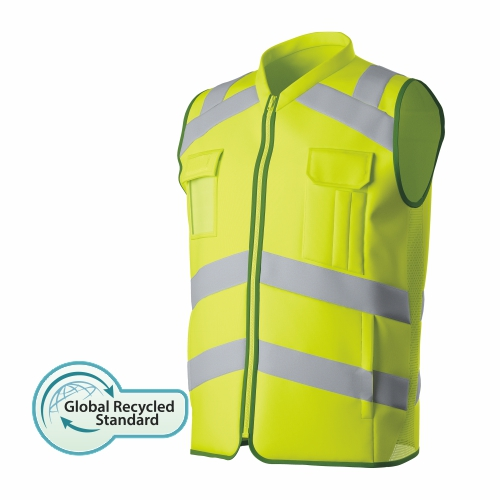 HI-VIS Recycled Tricot Safety Vest