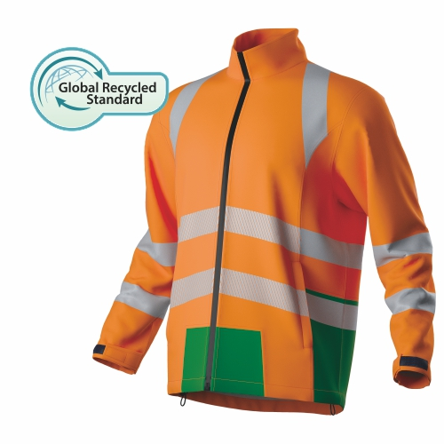 HI-VIS Recycled High Performance Softshell Jacket